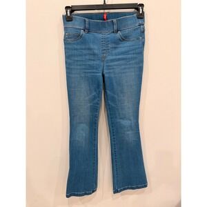 SPANX Women's Denim‎ Flare Jeans Pull On Comfort Stretch Blue Size S